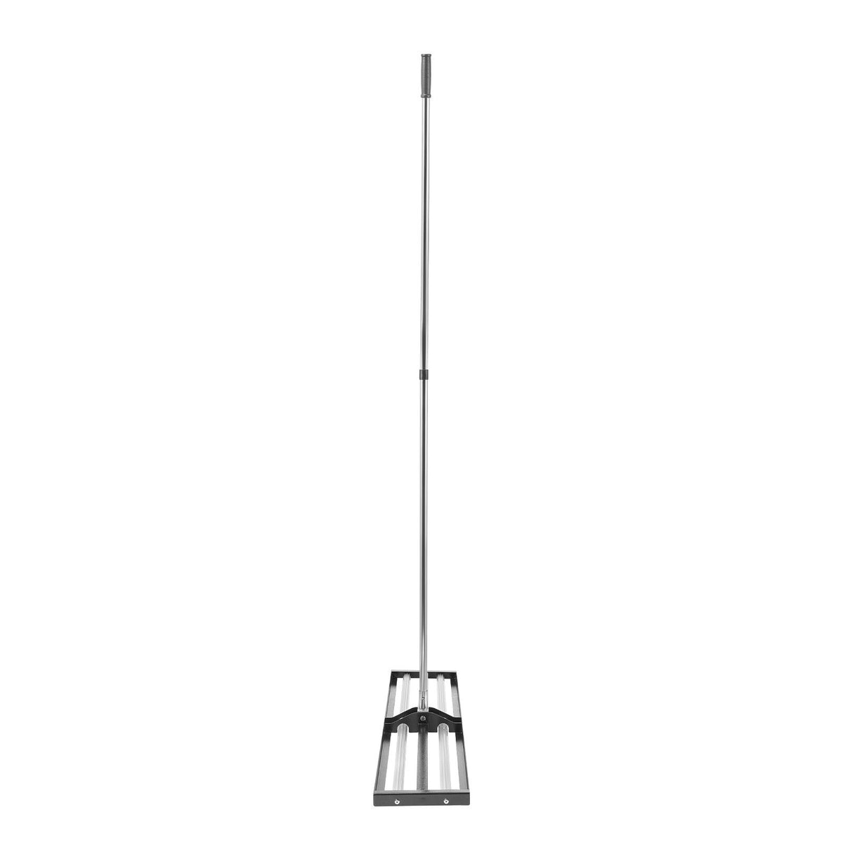 254 x 1219 mm Lawn Leveling Rake with 2130 mm Adjustable Handle for Yard Garden