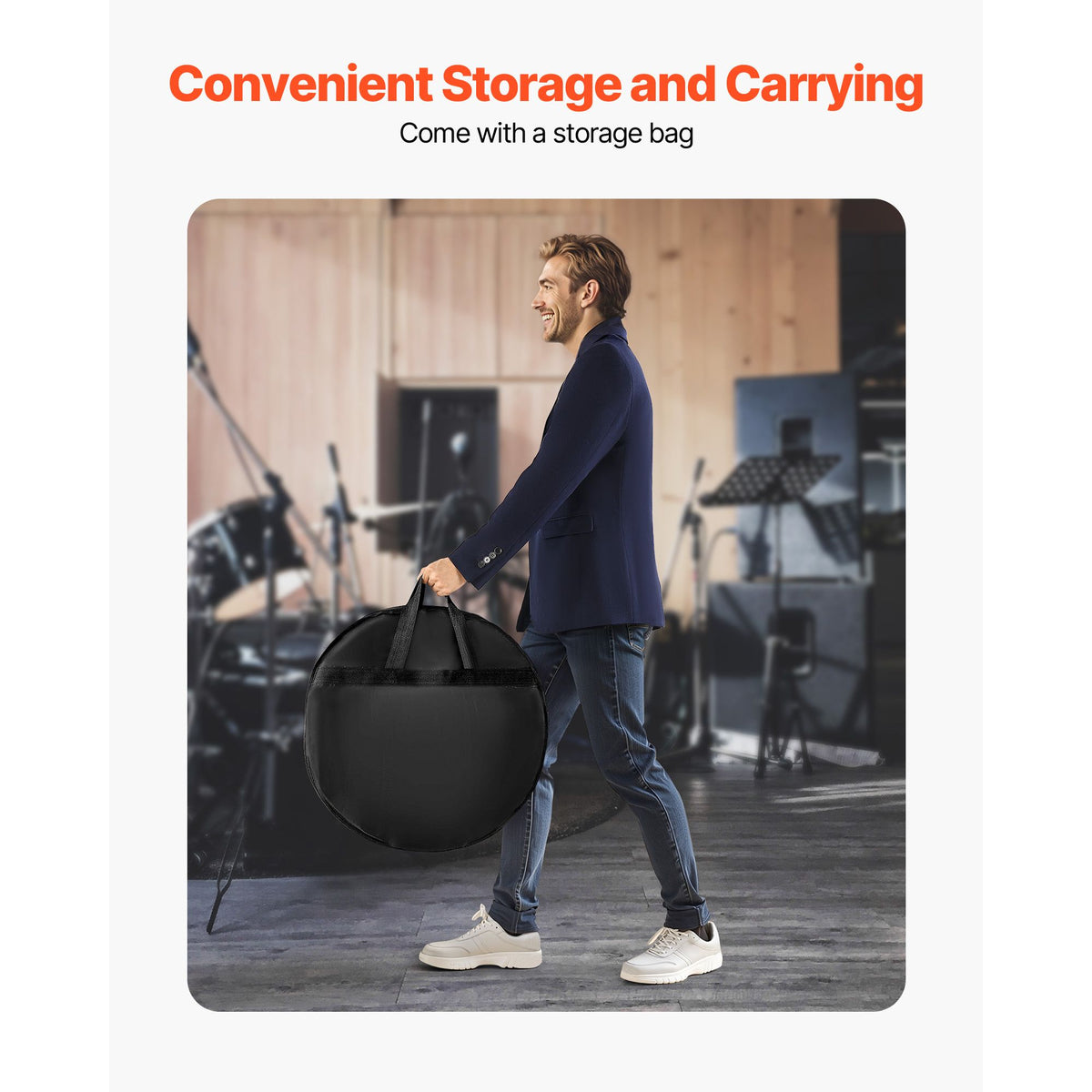 Cymbal Pack, 3 Pieces Cymbals for Drum Set, Alloy Cymbals Drum Set Includes 35.5 cm Hi-Hats, 40 cm Crash, 50.5 cm Ride, Drumsticks & Cymbal Bag, Alloy Cymbal Pack for Drummer, Bright Copper