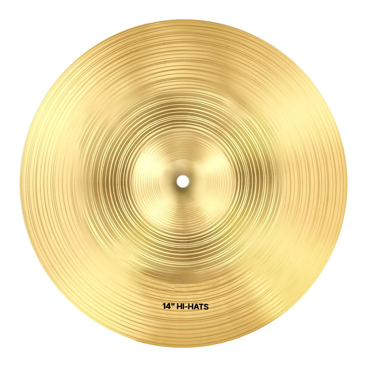 Cymbal Pack, 6 Pieces Cymbals for Drum Set, Alloy Cymbals Drum Set Includes 35.5 cm Hi-Hats, 40 cm Crash, 45.5 cm Crash, 50.5 cm Ride, 25.4 cm Splash, 40 cm China, Drumsticks & Cymbal Bag