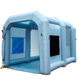 Automotive Repair & Speciality Tools: VEVOR Inflatable Spray Booth Car Paint Tent 13x10x9ft Filter System Blower 950W