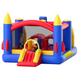 Outdoor Play Equipment: VEVOR Inflatable Bounce House, Outdoor High Quality Playhouse Trampoline, Jumping Bouncer with Blower, Slide, and Storage Bag, Family Backyard Bouncy Castle, for Kid Ages 3_8 Years, 4.0x2.4x2.4m