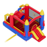 Outdoor Play Equipment: VEVOR Inflatable Bounce House, Outdoor High Quality Playhouse Trampoline, Jumping Bouncer with Blower, Slide, and Storage Bag, Family Backyard Bouncy Castle, for Kid Ages 3_8 Years, 4.0x2.4x2.4m