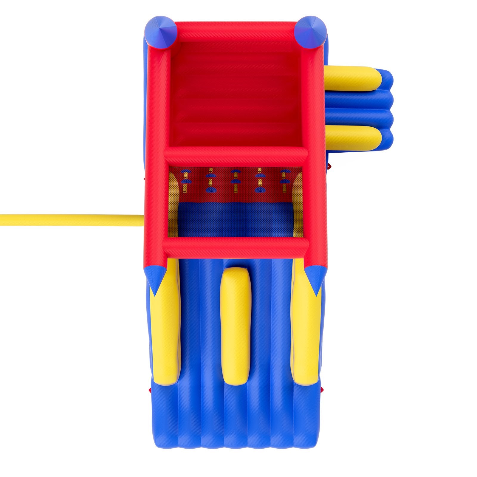 Inflatable Bounce House, Outdoor High Quality Playhouse Trampoline, Jumping Bouncer with Blower, Slide, and Storage Bag, Family Backyard Bouncy Castle, for Kid Ages 3_8 Years, 4.6x2.6x2.3m