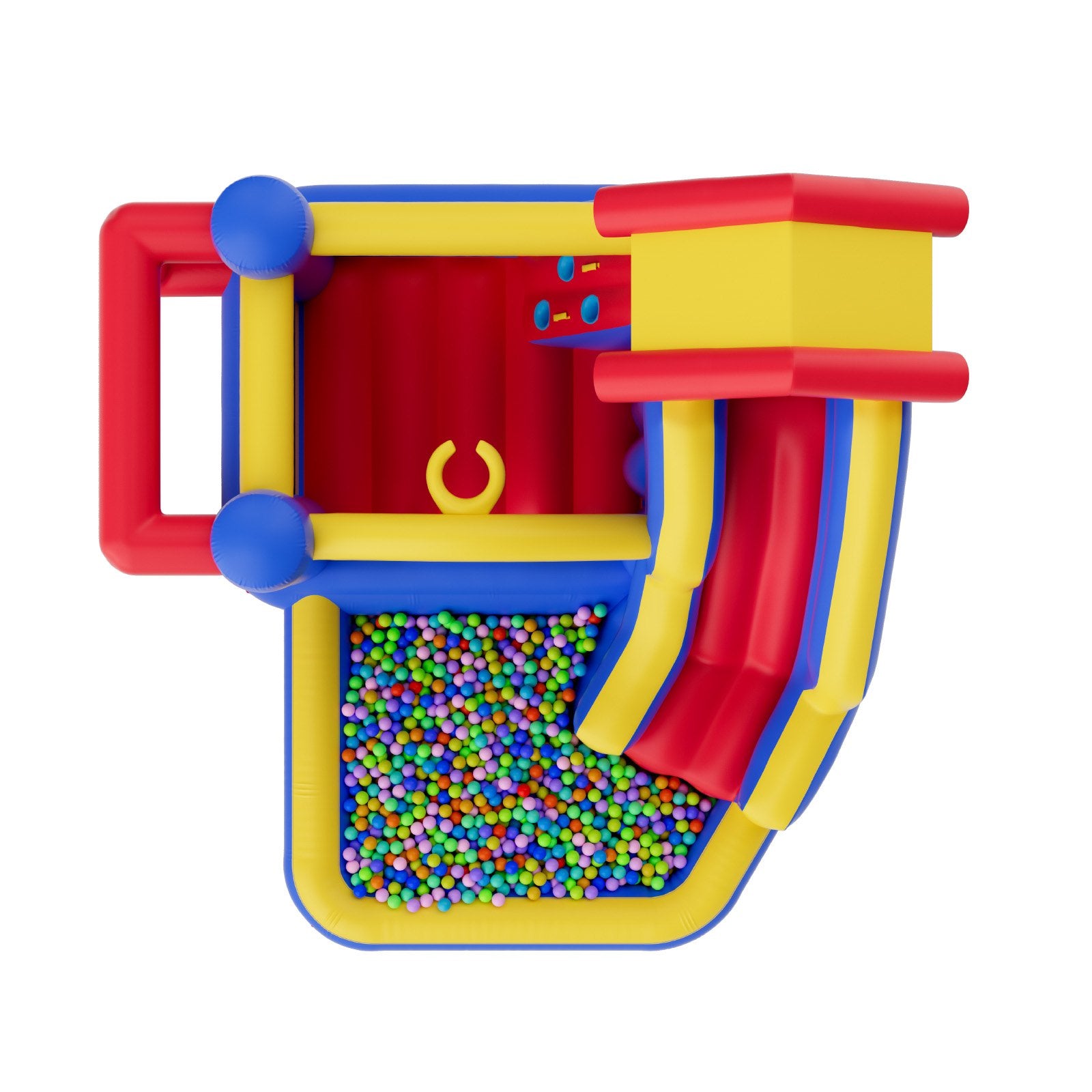 Inflatable Bounce House, Outdoor High Quality Playhouse Trampoline, Jumping Bouncer with Blower, Slide, and Storage Bag, Family Backyard Bouncy Castle, for Kid Ages 3_8 Years, 3.3x3x2.3m