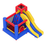 Outdoor Play Equipment: VEVOR Inflatable Bounce House, Outdoor High Quality Playhouse Trampoline, Jumping Bouncer with Blower, Slide, and Storage Bag, Family Backyard Bouncy Castle, for Kid Ages 3_8 Years, 3.4x2.6x2.3m