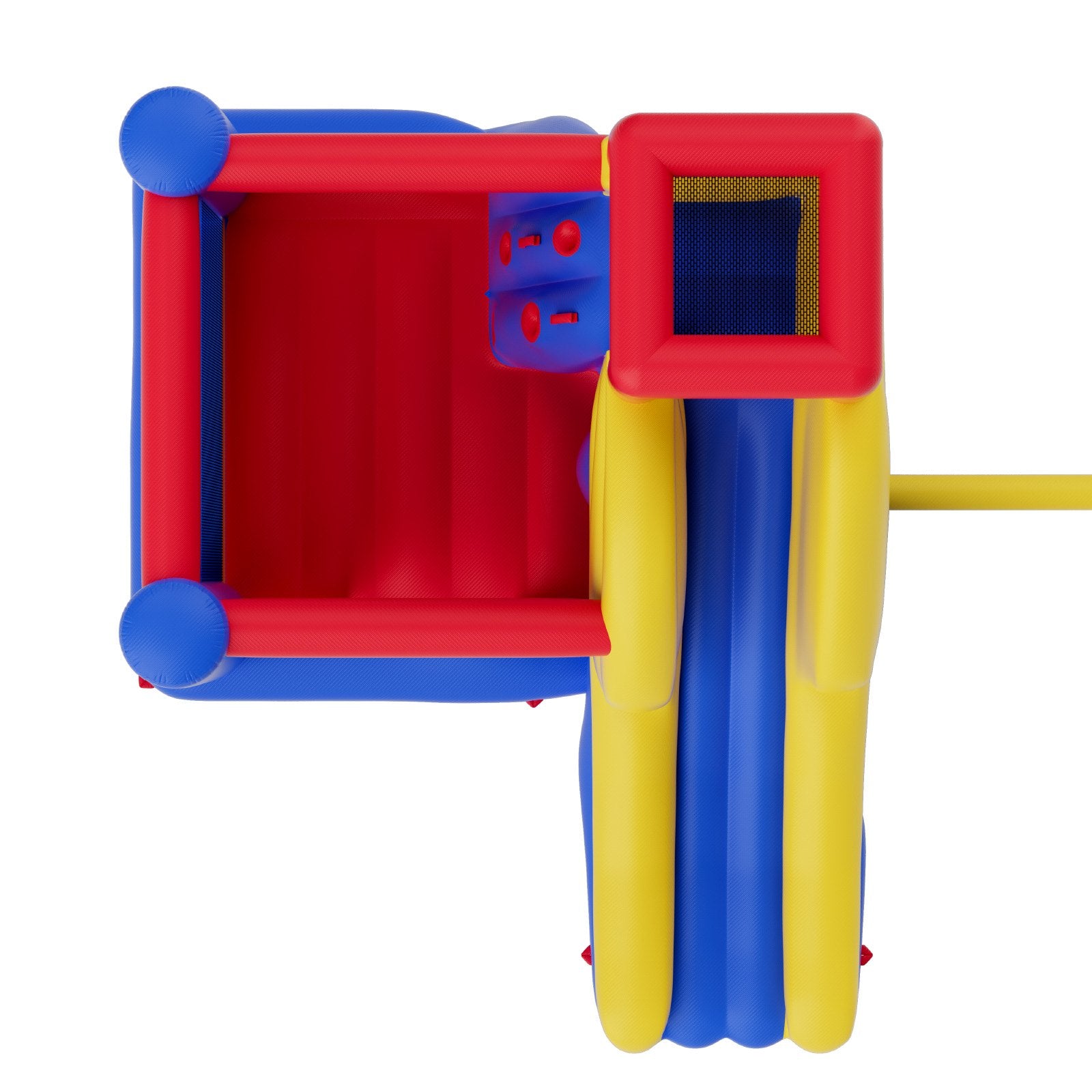 Inflatable Bounce House, Outdoor High Quality Playhouse Trampoline, Jumping Bouncer with Blower, Slide, and Storage Bag, Family Backyard Bouncy Castle, for Kid Ages 3_8 Years, 3.4x2.6x2.3m