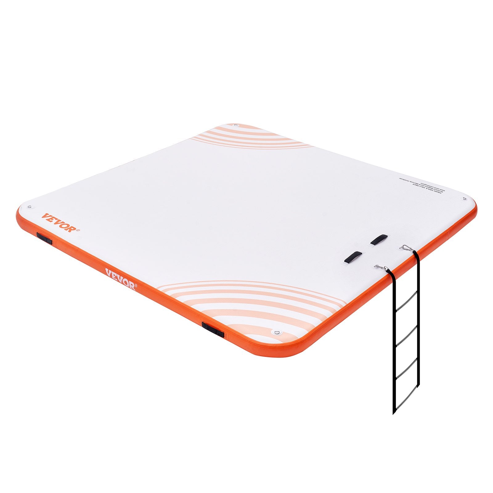 Tents: VEVOR Inflatable Floating Dock, 10 x 10FT Inflatable Dock Platform, Non-Slip Water Floating Dock Mat with Portable Carrying Bag & Detachable Ladder, Floating Platform Island Raft for Pool Beach Ocean