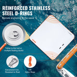 Tents: VEVOR Inflatable Floating Dock, 7 x 7FT Inflatable Dock Platform, Non-Slip Water Floating Dock Mat with Portable Carrying Bag & Detachable Ladder, Floating Platform Island Raft for Pool Beach Ocean