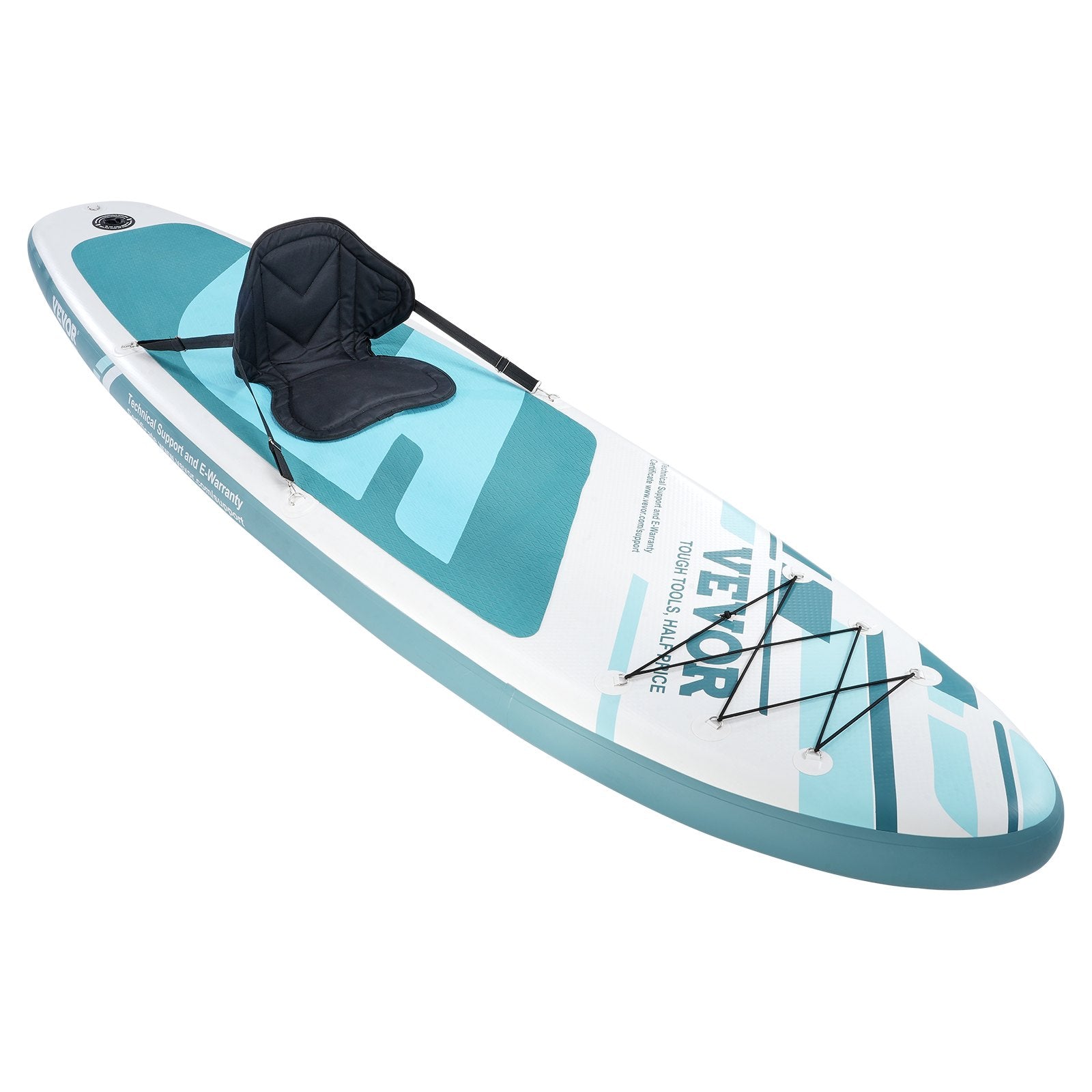Boating Accessories: VEVOR Inflatable Stand Up Paddle Board, 152 mm SUP Paddleboard with Removable Kayak Seat, Board Accessories, Pump, Paddle, Fin, Backpack, Ankle Leash, and Repair Kit, for Youth & Adults