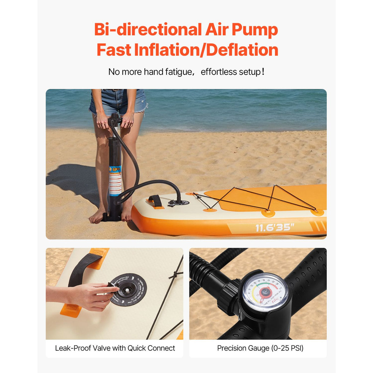 Inflatable Stand Up Paddle Board, 3.53m x 89cm x 15cm Wide Ultra-Light SUP Paddleboard, All Accessories Included, Pump, Paddle, Fin, Backpack, Ankle Leash, Strap, Non-slip Deck for Youth, Adults