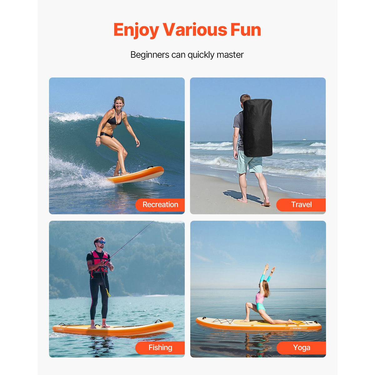 Inflatable Stand Up Paddle Board, 3.53m x 89cm x 15cm Wide Ultra-Light SUP Paddleboard, All Accessories Included, Pump, Paddle, Fin, Backpack, Ankle Leash, Strap, Non-slip Deck for Youth, Adults