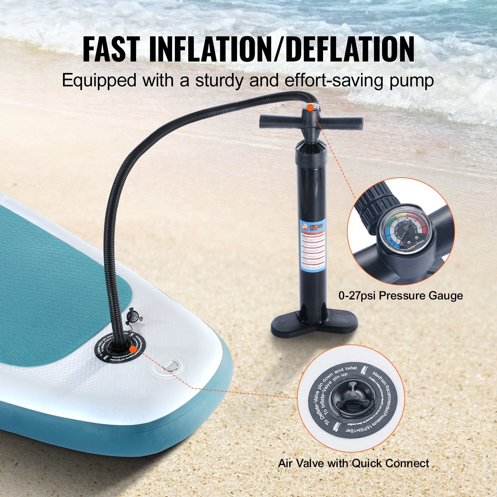Inflatable Stand Up Paddle Board, 152 mm Wide SUP Paddleboard, with Board Accessories, Pump, Paddle, Fin, Phone Bag, Backpack, Ankle Leash, Repair Kit, Non-slip Deck for Youth & Adults