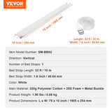 Automotive Repair & Speciality Tools: VEVOR Bed Bridge King Bed Converter Kit Metal Buckle and Storage Bag 75"L x 10"W