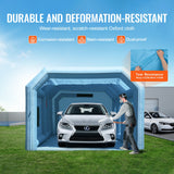 Bathtubs: VEVOR Inflatable Paint Booth 23x13.1x9ft Inflatable Spray Booth 750W+480W Blower