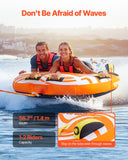 Pool Toys & Inflatables: VEVOR Towable Tube for Boating 1-2 Riders Inflatable Boat Tubes and Towables