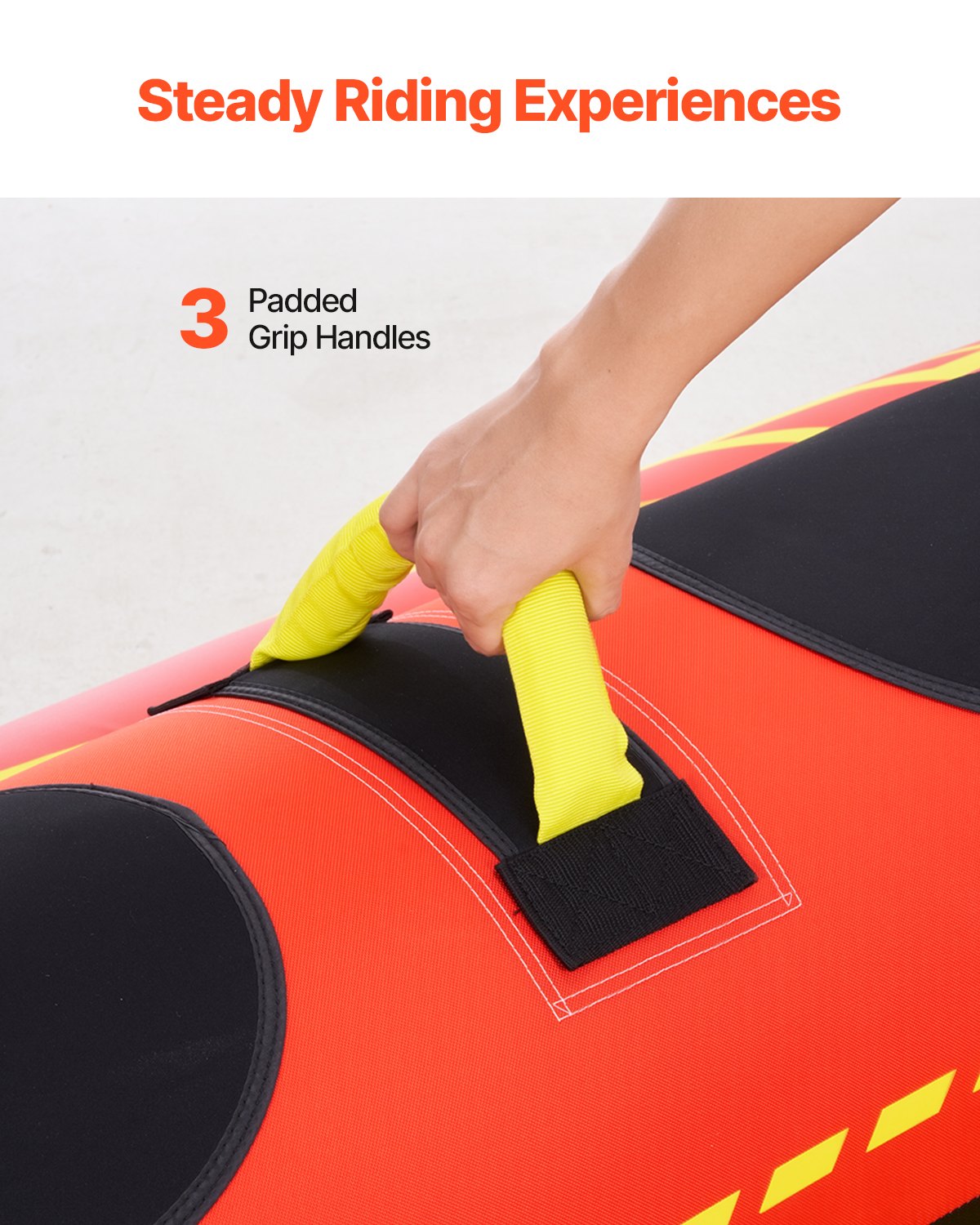 Kitchen & Bathroom DIY: VEVOR Towable Tubes for Boating 1-3 Riders Inflatable Boat Tubes Towables 510lbs