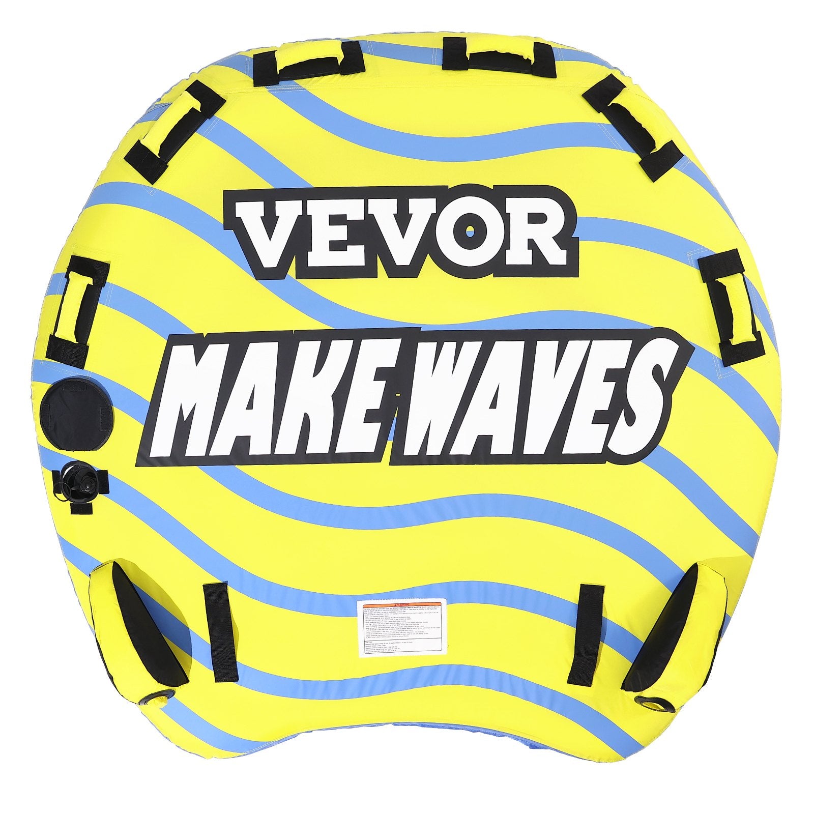 Mobility & Accessibility: VEVOR Towable Tube for Boating, 1-3 Riders Inflatable Towable Tube with Bumper Fins, 510 lbs Water Sport Towable Tubes for Boats to Pull, Full Nylon Cover, EVA Grab Handles and Speed Safety Valve
