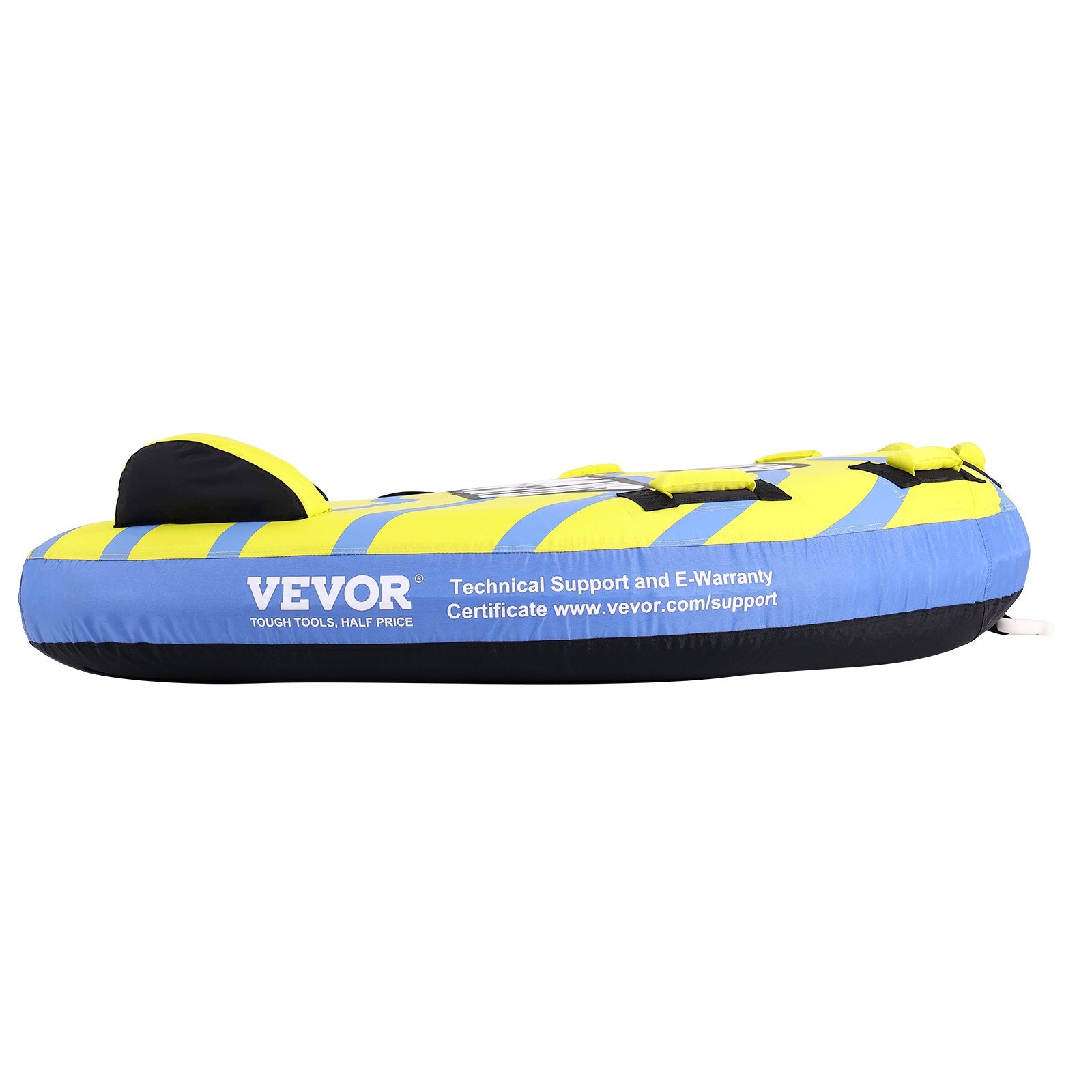 Mobility & Accessibility: VEVOR Towable Tube for Boating, 1-3 Riders Inflatable Towable Tube with Bumper Fins, 510 lbs Water Sport Towable Tubes for Boats to Pull, Full Nylon Cover, EVA Grab Handles and Speed Safety Valve