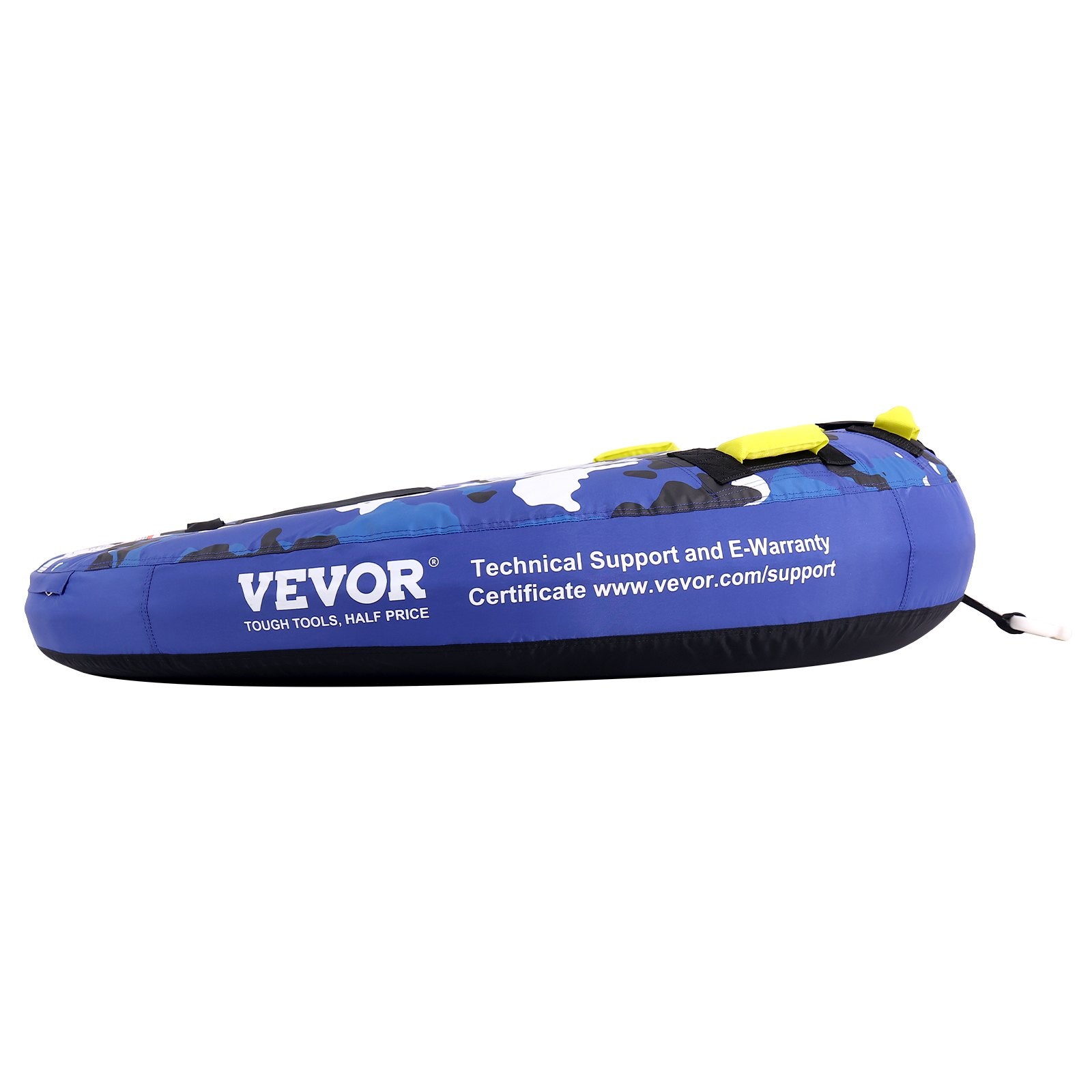 Rowing Boats: VEVOR Towable Tube for Boating, 1-2 Riders Inflatable Boat Tubes and Towables, 340 lbs, 51.8" Round Water Sport Towable Tube for Boat to Pull, Full Nylon Cover, EVA Grab Handles and Speed Safety Valve