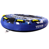 Rowing Boats: VEVOR Towable Tube for Boating, 1-2 Riders Inflatable Boat Tubes and Towables, 340 lbs, 51.8" Round Water Sport Towable Tube for Boat to Pull, Full Nylon Cover, EVA Grab Handles and Speed Safety Valve