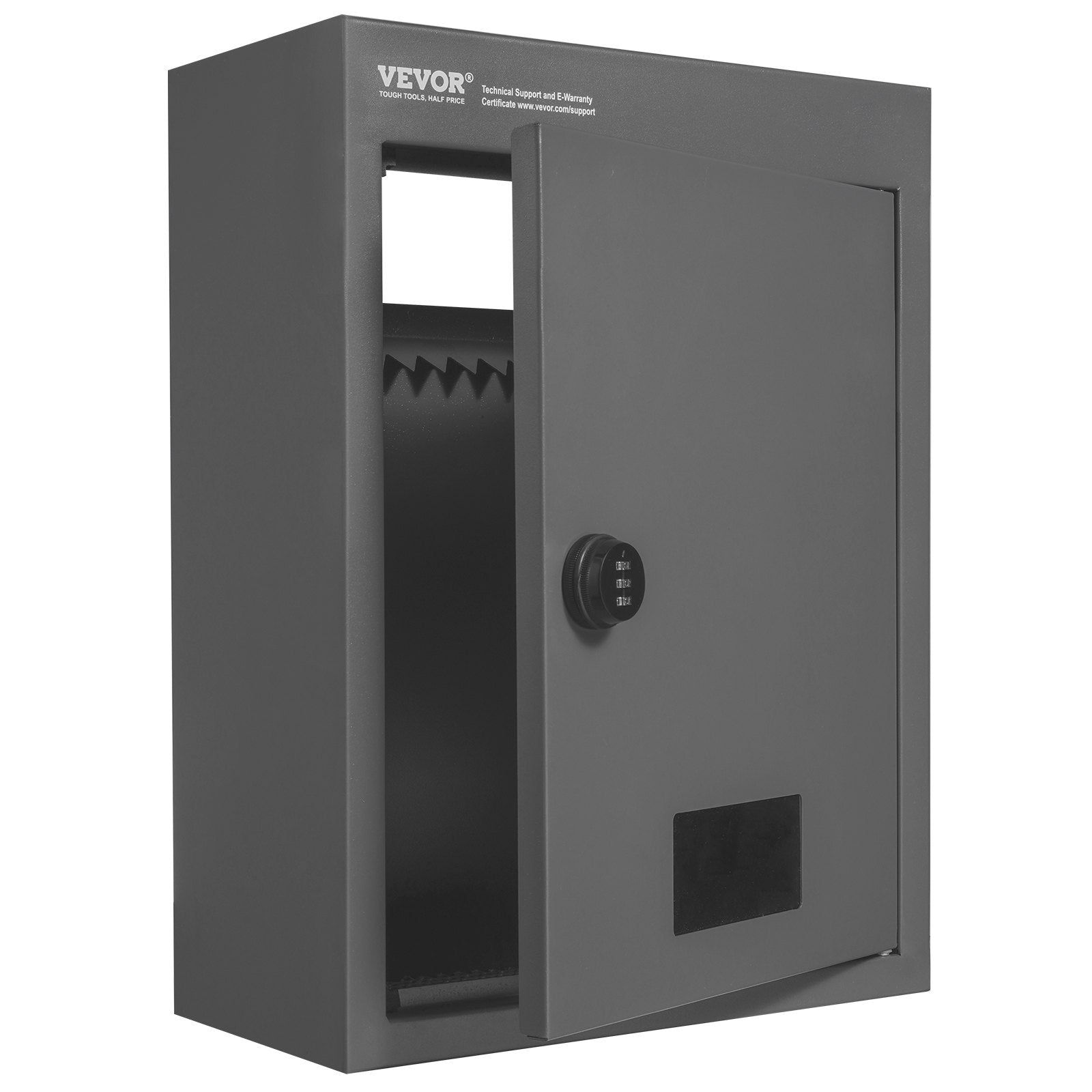 Building Materials: VEVOR Through The Wall Drop Box, Heavy Duty Steel Through the Wall Mailbox with 2.8-7.9" 13" Combination Lock, 12.5x6.3x16.9" Mail Drop Box, Dark Gray