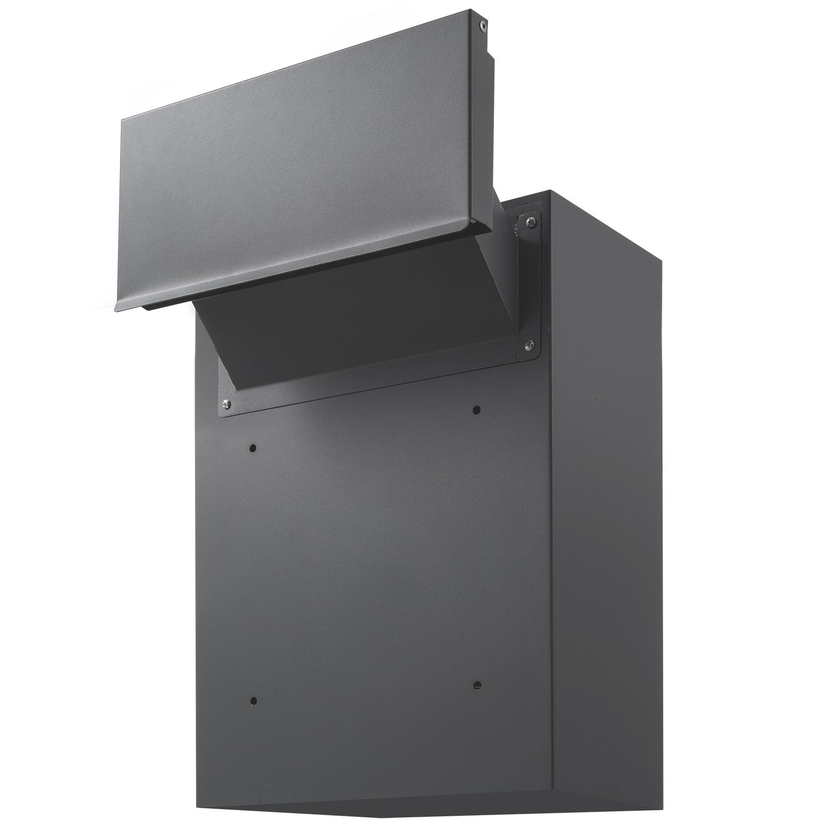 Building Materials: VEVOR Through The Wall Drop Box, Heavy Duty Steel Through the Wall Mailbox with 2.8-7.9" 13" Combination Lock, 12.5x6.3x16.9" Mail Drop Box, Dark Gray