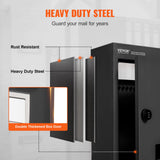 Building Materials: VEVOR Through The Wall Drop Box, Heavy Duty Steel Through the Wall Mailbox with 2.8-7.9" 13" Combination Lock, 13x7x17" Mail Drop Box, Black