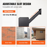 Building Materials: VEVOR Through The Wall Drop Box, Heavy Duty Steel Through the Wall Mailbox with 2.8-7.9" 13" Combination Lock, 13x7x17" Mail Drop Box, Black