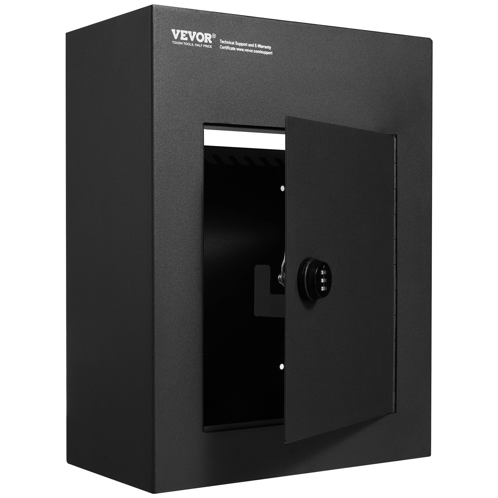 Building Materials: VEVOR Through The Wall Drop Box, Heavy Duty Steel Through the Wall Mailbox with 2.8-7.9" 13" Combination Lock, 13x7x17" Mail Drop Box, Black