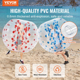 Ball Pits & Play Pens: VEVOR Inflatable Bumper Balls 2-Pack, 5FT/1.5M Body Sumo Zorb Balls for Teen & Adult, 0.8mm Thick PVC Human Hamster Bubble Balls for Outdoor Team Gaming Play, Bumper Bopper Toys for Garden, Yard, Park