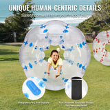 Ball Pits & Play Pens: VEVOR Inflatable Bumper Balls 2-Pack, 5FT/1.5M Body Sumo Zorb Balls for Teen & Adult, 0.8mm Thick PVC Human Hamster Bubble Balls for Outdoor Team Gaming Play, Bumper Bopper Toys for Garden, Yard, Park