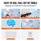 Dog Toys: VEVOR Inflatable Bumper Ball 1-Pack, 5FT/1.5M Body Sumo Zorb Balls for Teen & Adult, 0.8mm Thick PVC Human Hamster Bubble Balls for Outdoor Team Gaming Play, Bumper Bopper Toys for Garden, Yard, Park