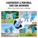 Dog Toys: VEVOR Inflatable Bumper Ball 1-Pack, 5FT/1.5M Body Sumo Zorb Balls for Teen & Adult, 0.8mm Thick PVC Human Hamster Bubble Balls for Outdoor Team Gaming Play, Bumper Bopper Toys for Garden, Yard, Park