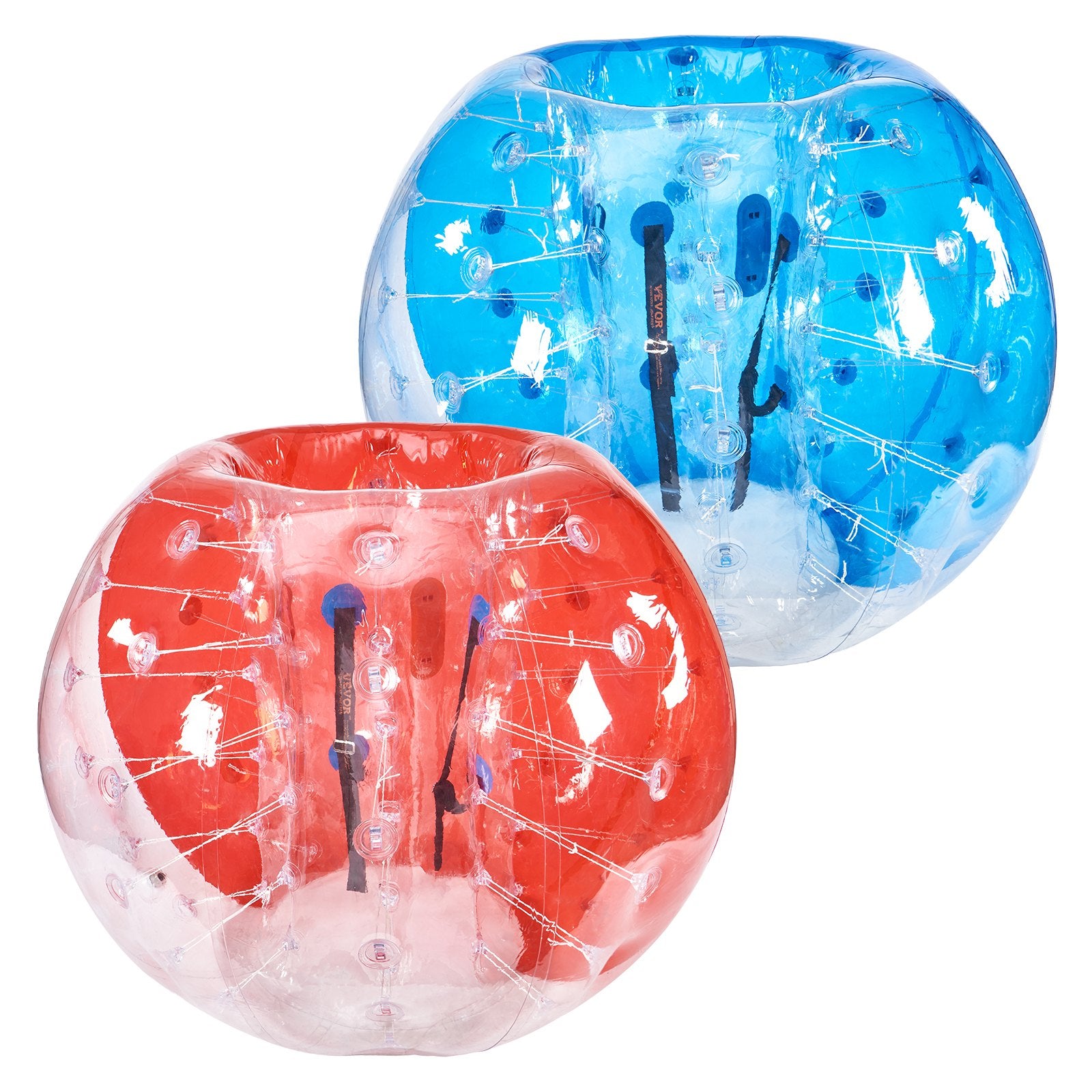Ball Pits & Play Pens: VEVOR Inflatable Bumper Balls 2-Pack, 5FT/1.5M Body Sumo Zorb Balls for Teen & Adult, 0.8mm Thick PVC Human Hamster Bubble Balls for Outdoor Team Gaming Play, Bumper Bopper Toys for Garden, Yard, Park