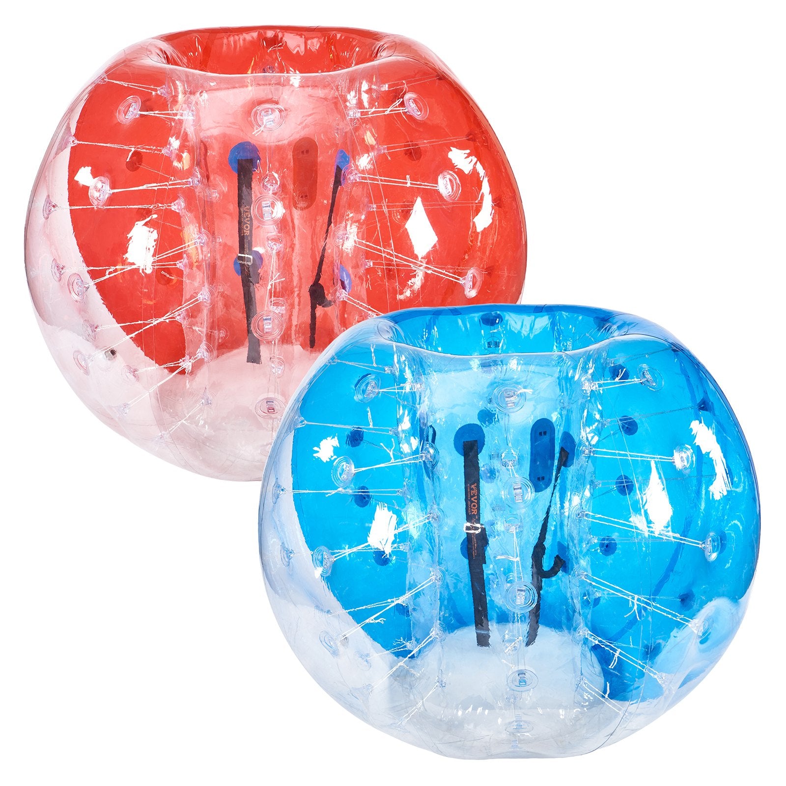Ball Pits & Play Pens: VEVOR Inflatable Bumper Balls 2-Pack, 5FT/1.5M Body Sumo Zorb Balls for Teen & Adult, 0.8mm Thick PVC Human Hamster Bubble Balls for Outdoor Team Gaming Play, Bumper Bopper Toys for Garden, Yard, Park
