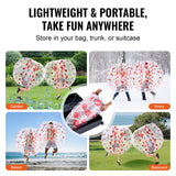 Pool Toys & Inflatables: VEVOR Inflatable Bumper Ball 1-Pack, 5FT/1.5M Body Sumo Zorb Balls for Teen & Adult, 0.8mm Thick PVC Human Hamster Bubble Balls for Outdoor Team Gaming Play, Bumper Bopper Toys for Garden, Yard, Park