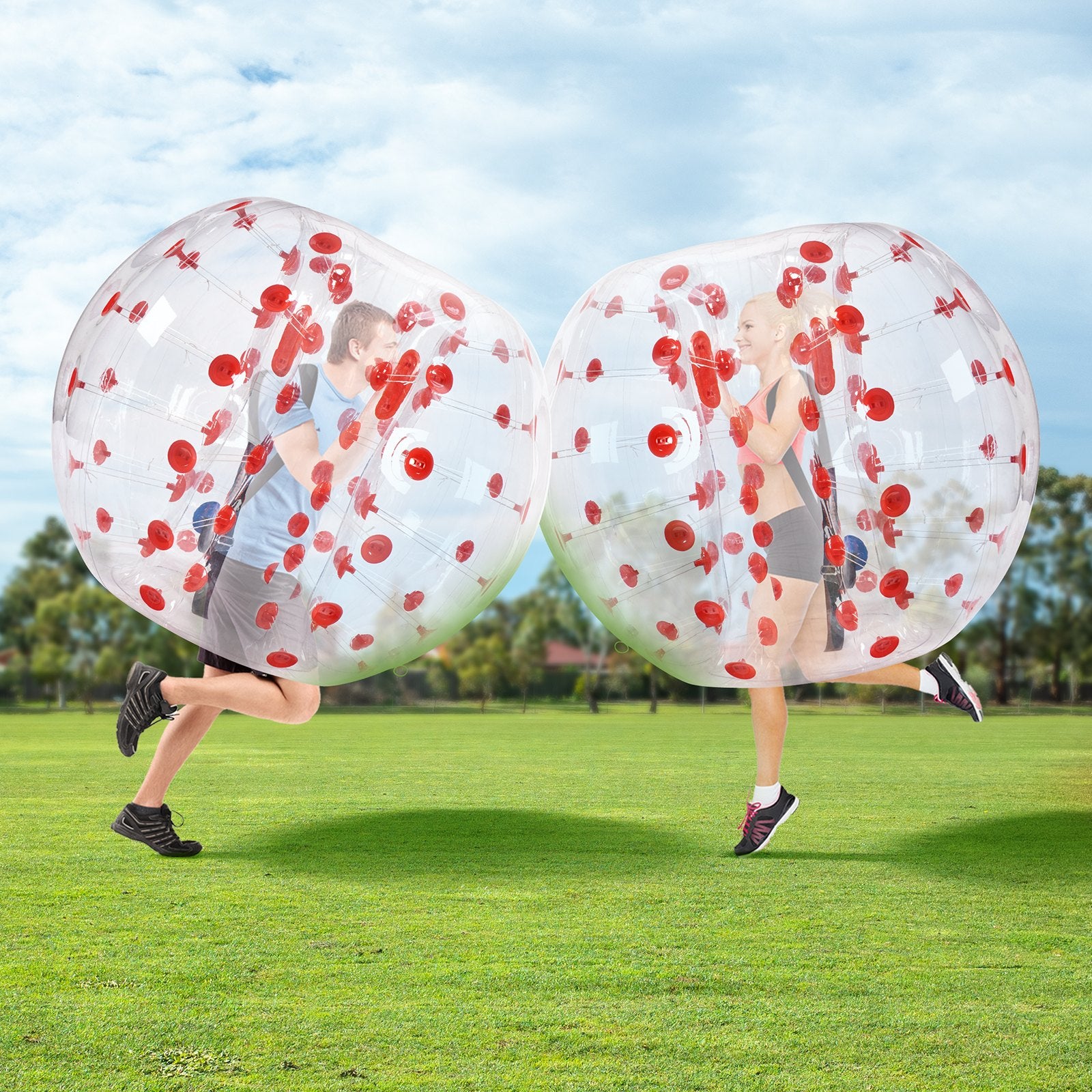Pool Toys & Inflatables: VEVOR Inflatable Bumper Ball 1-Pack, 5FT/1.5M Body Sumo Zorb Balls for Teen & Adult, 0.8mm Thick PVC Human Hamster Bubble Balls for Outdoor Team Gaming Play, Bumper Bopper Toys for Garden, Yard, Park