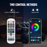 Hoverboards: VEVOR 2 PCS 5 FT Whip Light, APP & RF Remote Control Led Whip Light, Waterproof Spiral RGB Chasing Lighted Whips with 4 Flags, for UTVs, ATVs, Motorcycles, RZR, Can-am, Trucks, Off-road, Go-karts