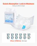 Feminine Sanitary Supplies: VEVOR Adult Briefs with Adhesive Tabs Incontinence Briefs for Men Women L Size