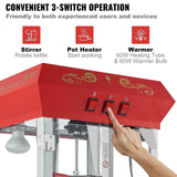 Gardening Tools: VEVOR Popcorn Popper Machine with Cart  Popcorn Maker 850W 8 Oz 48 Cups Red