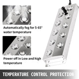 Gardening Tools: VEVOR Mist Maker 10 Head Ultrasonic Mist Fogger with Waterproof Power Supply Ultrasonic Fogger Humidifier Stainless Steel Pond Mister Fogger 5kg/h Ultrasonic Mist Humidifier for Gardening and Pond
