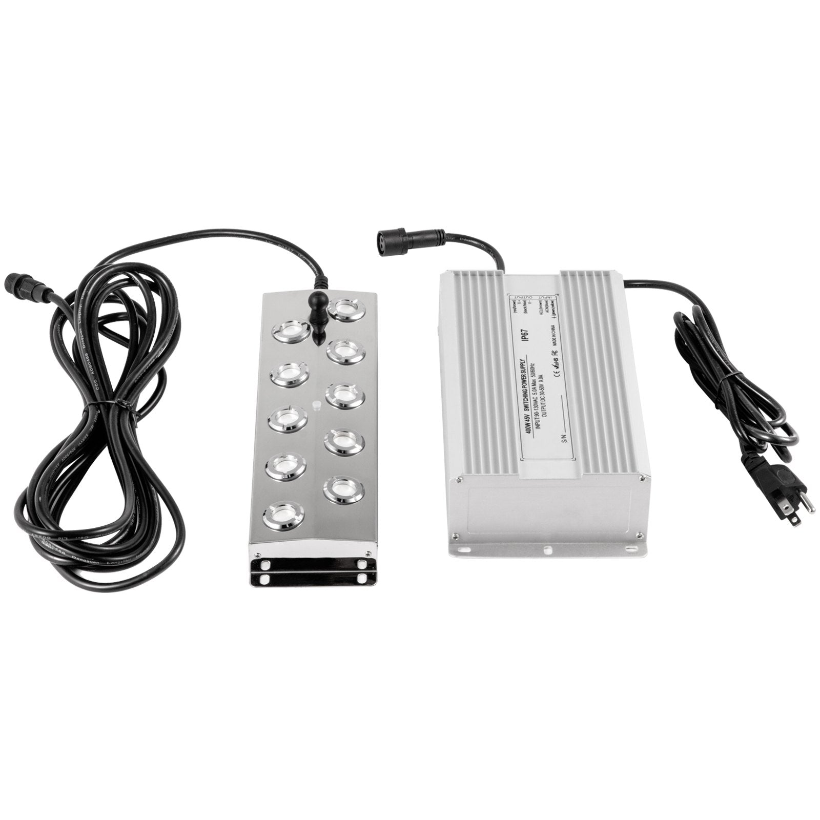 Gardening Tools: VEVOR Mist Maker 10 Head Ultrasonic Mist Fogger with Waterproof Power Supply Ultrasonic Fogger Humidifier Stainless Steel Pond Mister Fogger 5kg/h Ultrasonic Mist Humidifier for Gardening and Pond
