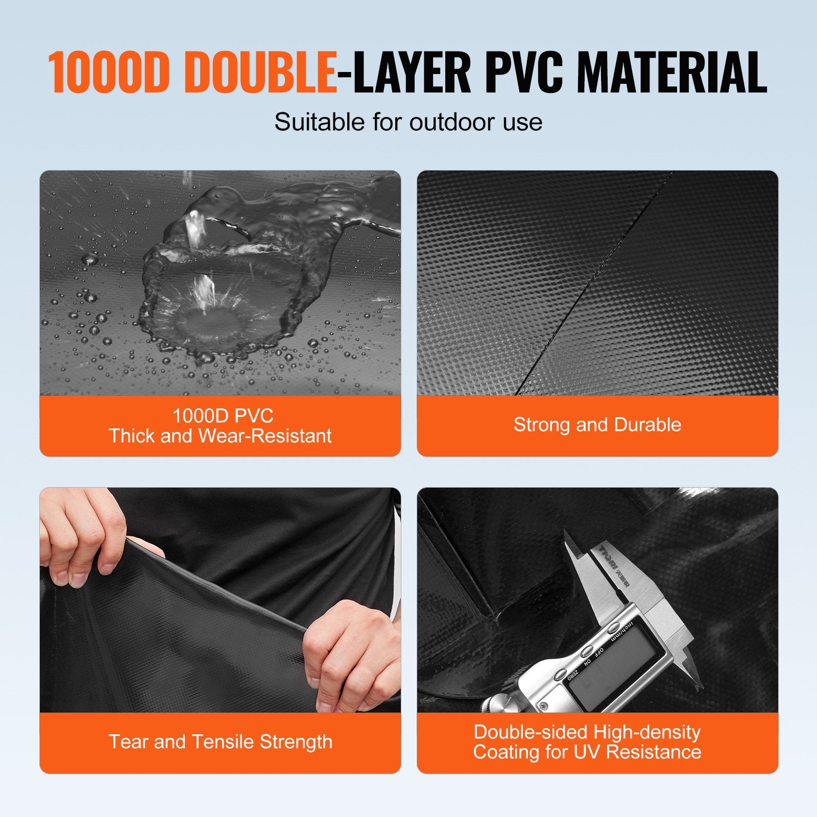 Portable Toilets & Showers: VEVOR Portable Water Storage Bladder 29.9 Gal PVC Collapsible Water Tank Black