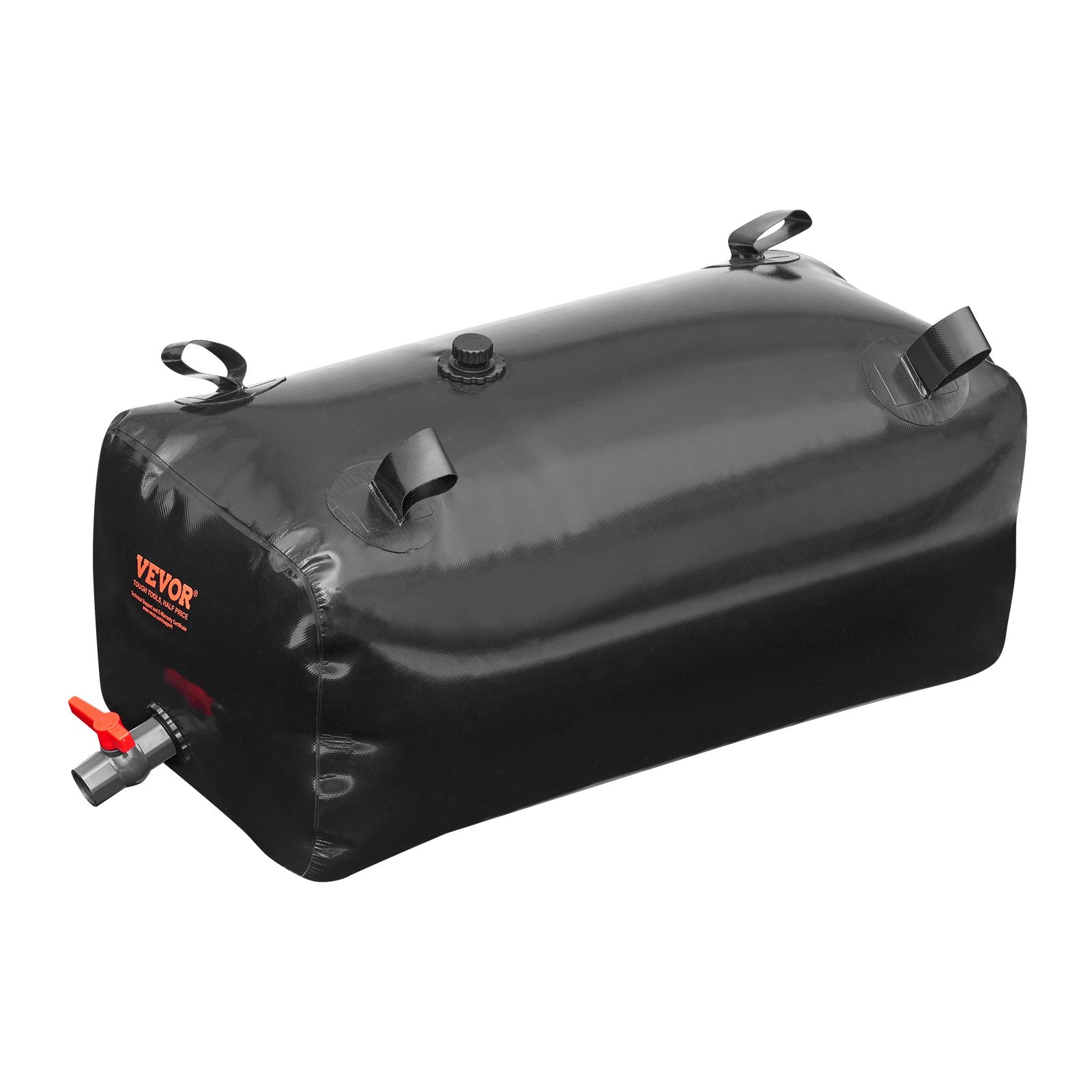 Portable Toilets & Showers: VEVOR Portable Water Storage Bladder 29.9 Gal PVC Collapsible Water Tank Black