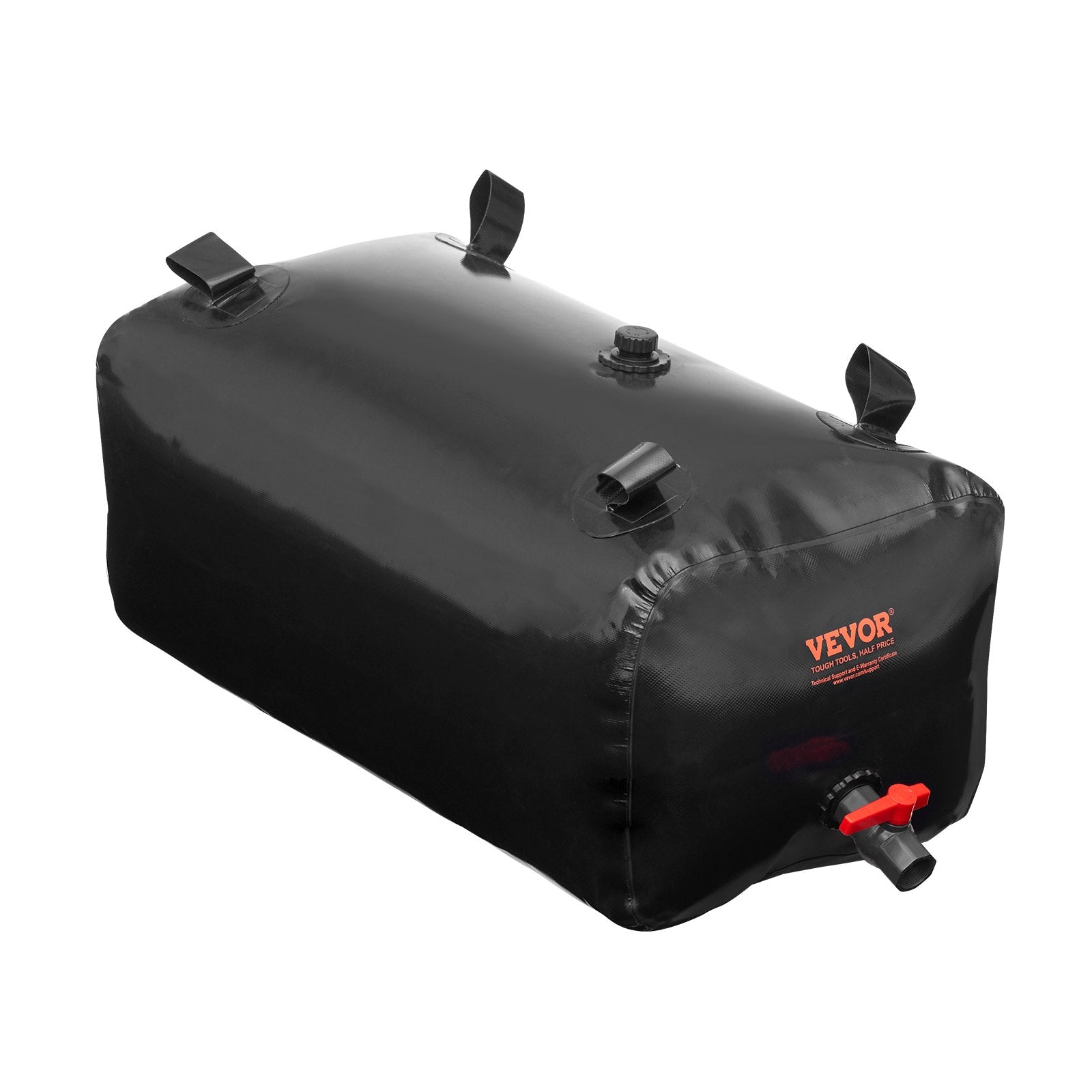 Portable Toilets & Showers: VEVOR Portable Water Storage Bladder 29.9 Gal PVC Collapsible Water Tank Black