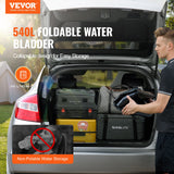 Portable Toilets & Showers: VEVOR Portable Water Storage Bladder 540L PVC Collapsible Water Tank Black