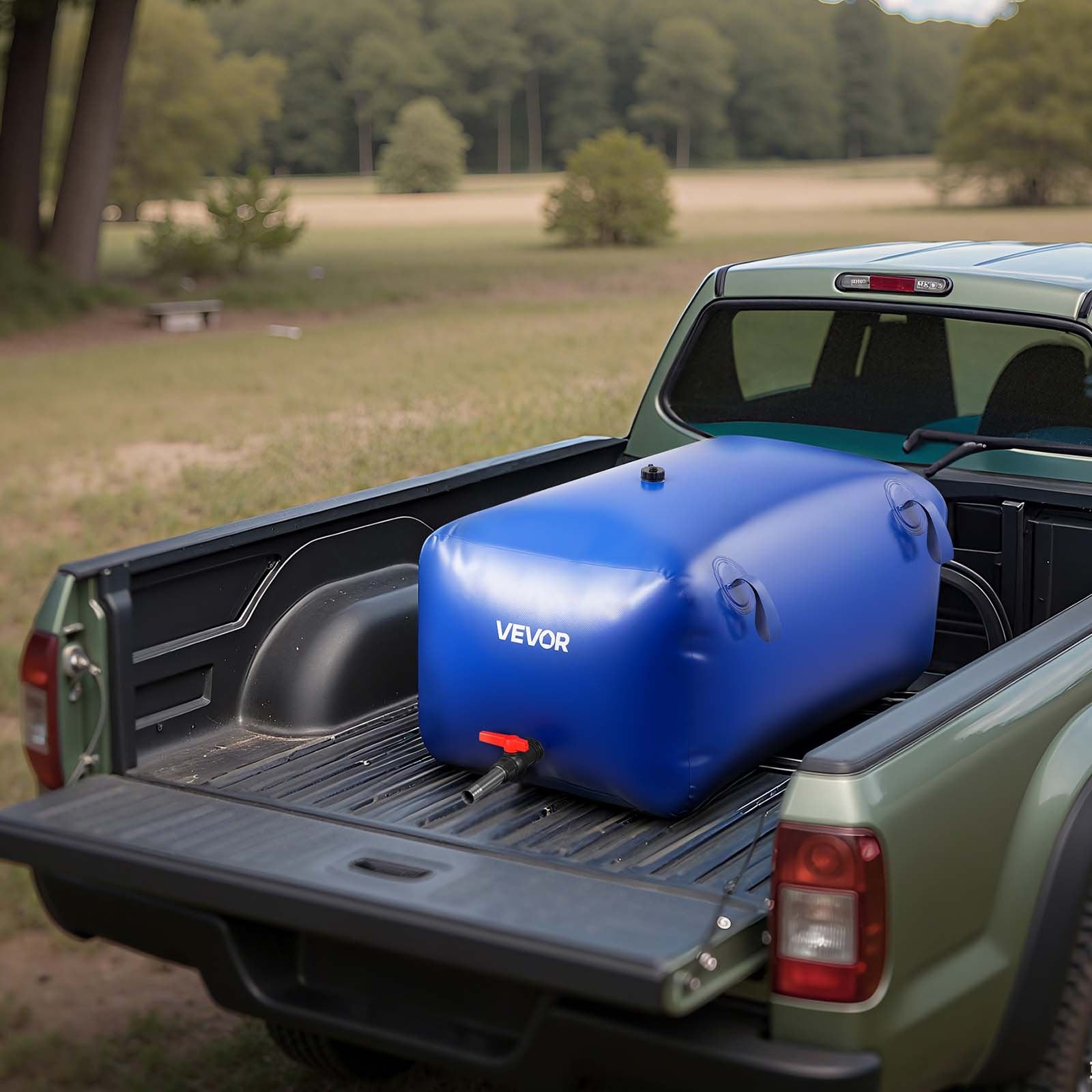 Water Storage Bladder 240L Large Capacity Water Bag, Portable & Collapsible Soft Waters Container, Leakproof & Tear-Resistant PVC Emergency Waters Storage Tank for RV Truck & Outdoor Use
