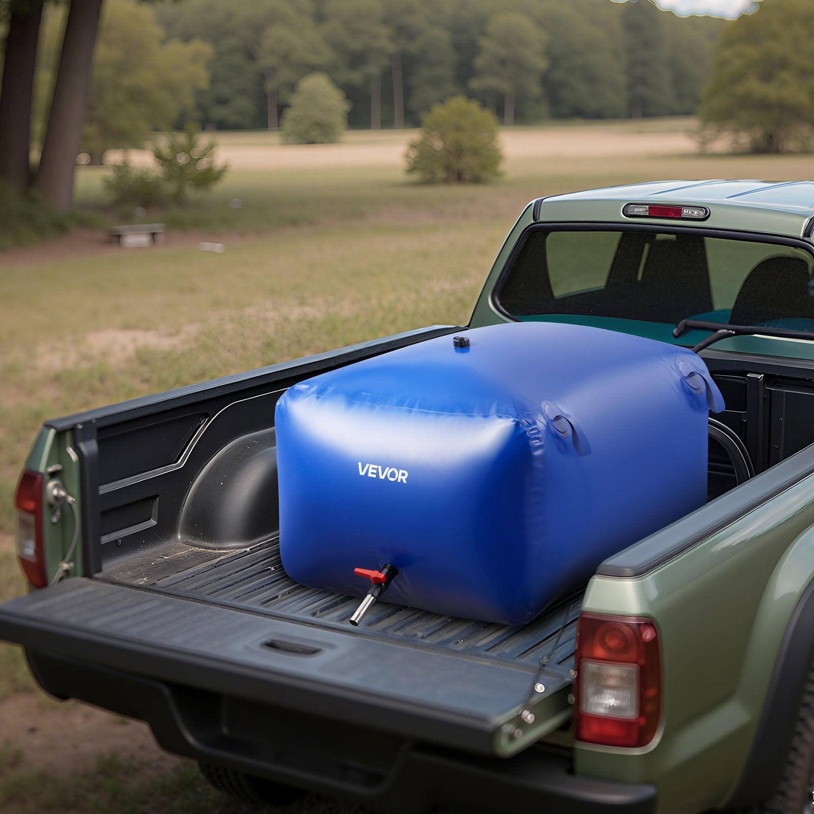 Food Storage: VEVOR Water Storage Bladder 400L Large Capacity Water Bag, Portable & Collapsible Soft Waters Container, Leakproof & Tear-Resistant PVC Emergency Waters Storage Tank for RV Truck & Outdoor Use