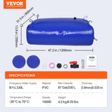 Portable Toilets & Showers: VEVOR Portable Water Storage Bladder 87 Gal 1000D PVC Collapsible Water Tank