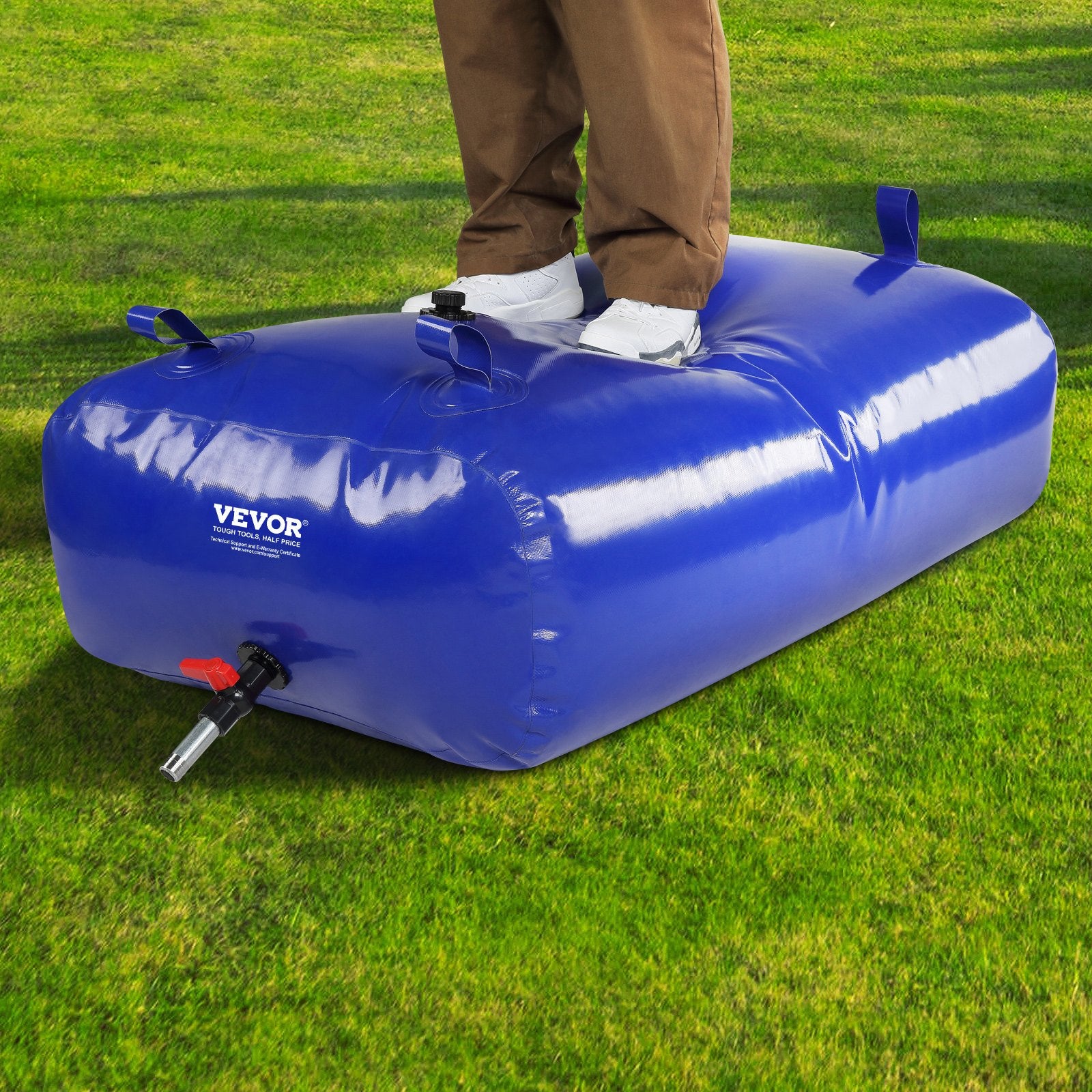 Portable Toilets & Showers: VEVOR Portable Water Storage Bladder 87 Gal 1000D PVC Collapsible Water Tank